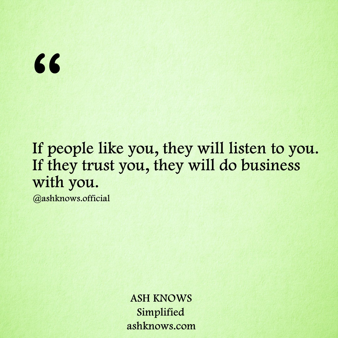 Business Quotes - ASH KNOWS