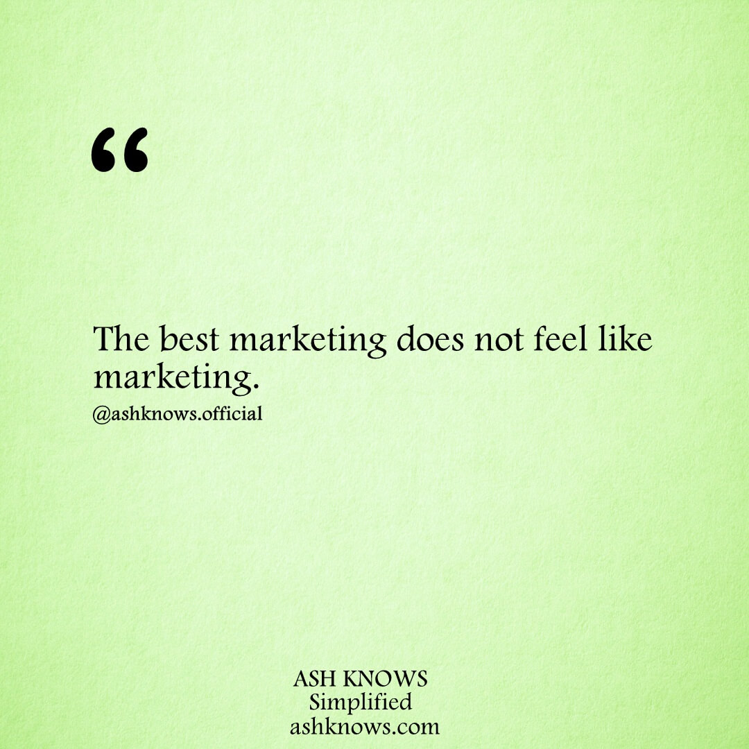 Best Marketing - ASH KNOWS
