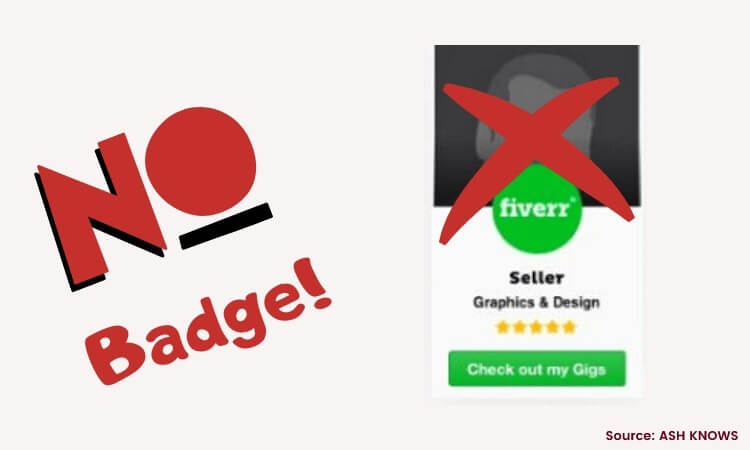 Don't use Badge in Fiverr Gig Images Template - ASH KNOWS