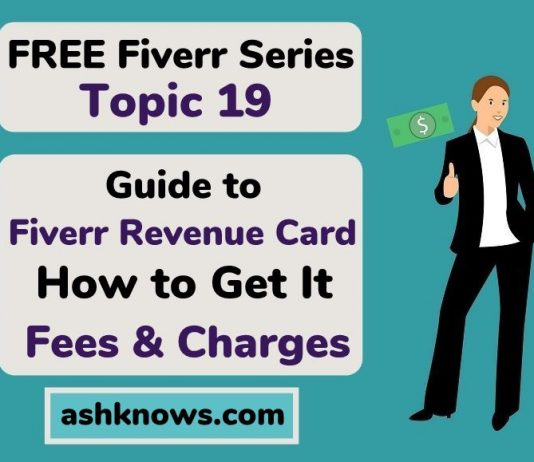 Fiverr Revenue Card Pakistan - Fees and Charges