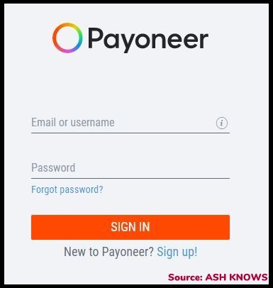 Payoneer Sign in Pakistan - ASH KNOWS